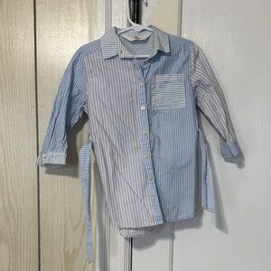 H&M Kids Multicolor Striped Button-Down Shirt